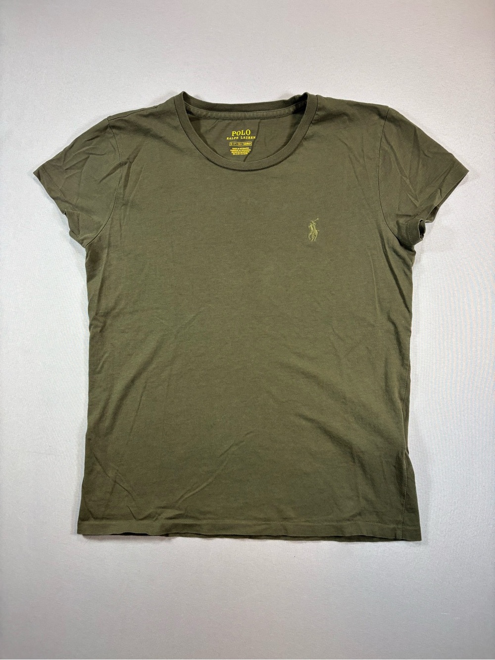 Polo by Ralph Lauren Olive Green Short Sleeve Women's Small Crewneck Tee